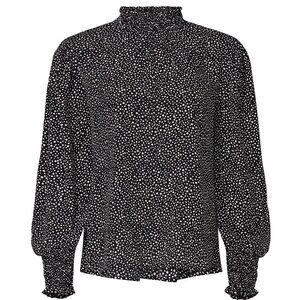 Sanctuary Be Bold Top Size Medium Black with white dots